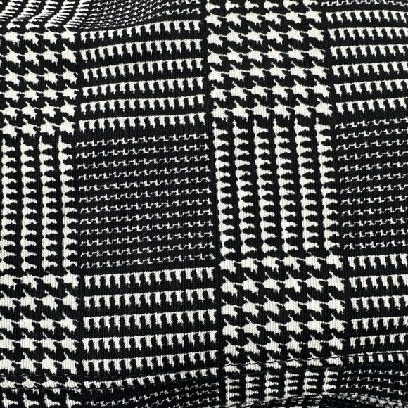 Lauren Ralph Lauren Shirt Womens Medium Black Houndstooth Plaid - Picture 5 of 8
